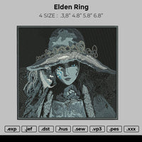 Elden Ring Embroidery File 4 size