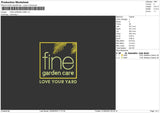 Fine Garden C Embroidery File 6 sizes