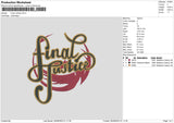 Final Justice Embroidery File 6 sizes