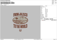 From Jalisco Embroidery File  6 sizes