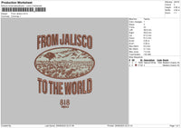 From Jalisco Embroidery File  6 sizes