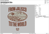 From Jalisco Embroidery File  6 sizes