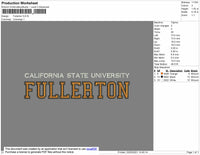 FULLERTON Embroidery