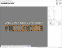 FULLERTON Embroidery