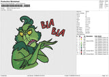 GRINCH BLA BLA Embroidery