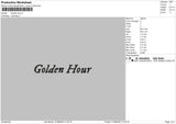 Golden Hour Embroidery File 6 sizes