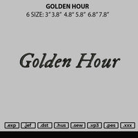 Golden Hour Embroidery File 6 sizes