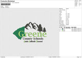 Greene Embroidery File 6 sizes