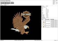 Hd Eagle V2 Embroidery File 6 sizes