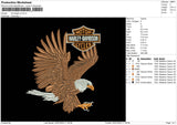 Hd Eagle V2 Embroidery File 6 sizes