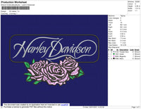 Harley Davidson Ladies Embroidery