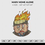 HOME ALONE FIRE Embroidery