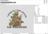 Halloween Season V2 Embroidery File 6 sizes