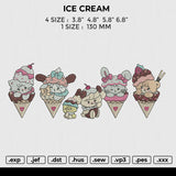 ICE CREAM Embroidery