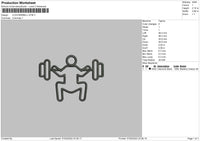 Icon Barbell Gym Embroidery