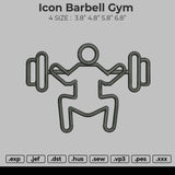 Icon Barbell Gym Embroidery