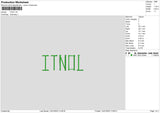 Itnol Embroidery File 6 sizes