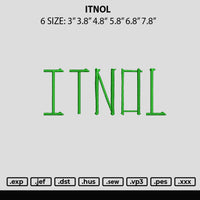 Itnol Embroidery File 6 sizes