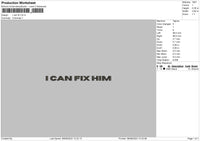 I Can Fix Embroidery File 6 sizes