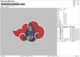 Itachi Cloud Embroidery File 6 sizes