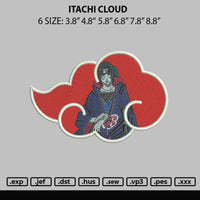 Itachi Cloud Embroidery File 6 sizes