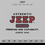 Jeep Embroidery