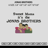 Jonas B Embroidery File 6 sizes