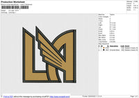 LAFC  Logo Embroidery