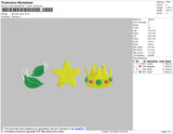 Leaf Star Crown Embroidery