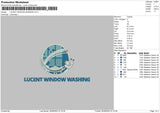 Lucent Window Embroidery File 6 sizes