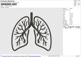 Lungs v2 Embroidery