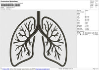 Lungs v2 Embroidery