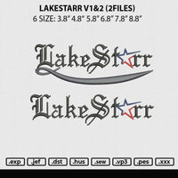 Lakestarr v1 v2 Embroidery 2 Files