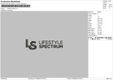 Lifestyle S Embroidery File 6 sizes