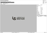 Lifestyle S Embroidery File 6 sizes