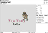 Luxe Looks Embroidery File 6 sizes