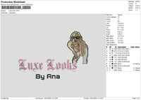 Luxe Looks Embroidery File 6 sizes