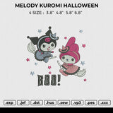 MELODY KUROMI HALLOWEEN Embroidery