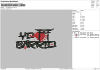 Mi Barrio V3 Embroidery File 6 sizes