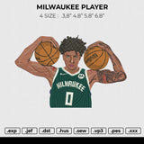 MILWAUKEE PLAYER Embroidery