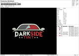 Darkside V1 Embroidery File 6 sizes