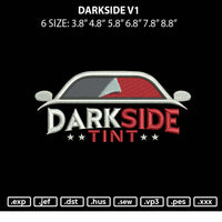 Darkside V1 Embroidery File 6 sizes