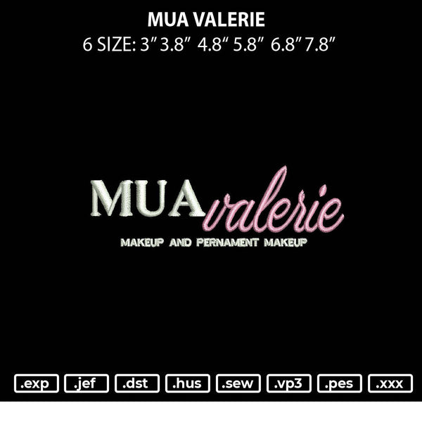 Mu Valerie Embroidery File 6 sizes