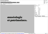 MUSEOLOGIE ET PATRIMOINES Embroidery