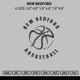 New Bedfrobd Embroidery File 6 sizes