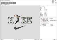 Nike Basket V3 Embroidery File 6 sizes