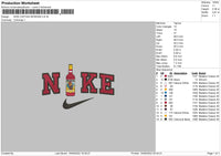 nike captain morgan Embroidery