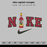 nike captain morgan Embroidery