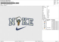 NIKE CORALINE TOYS Embroidery File 6 size