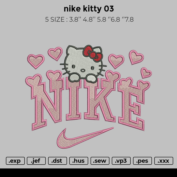 nike kitty 03 Embroidery